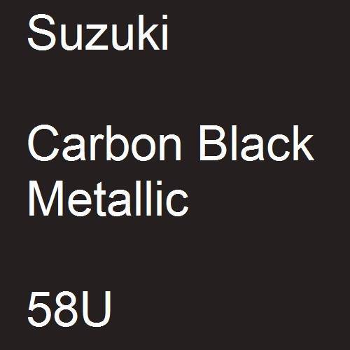 Suzuki, Carbon Black Metallic, 58U.